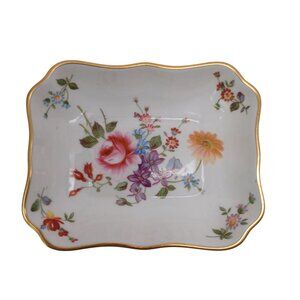 Royal Crown Derby English Bone China Posies Small Pin Dish Vintage Floral
